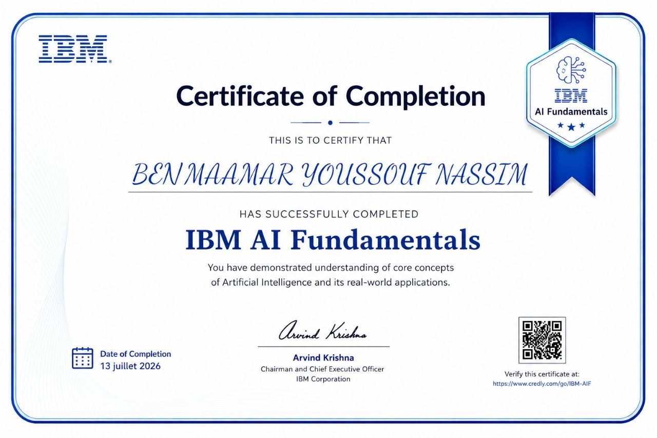 Certificat d'Excellence